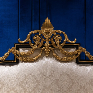 Envío Gratis, Juego de Dormitorio de Lujo de Madera de Caoba Maciza, Tamaño King, con Almacenamiento, Tallado a Mano, Estilo Francés, Muebles de Dormitorio Hechos en Indonesia - Product Image 4