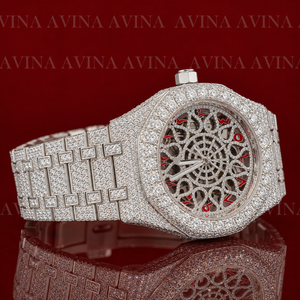 Reloj de Lujo con Incrustaciones de Moissanita, Estilo Hip Hop, para Hombre |   Reloj Mecánico Automático con Diamantes Incrustados - Product Image 2