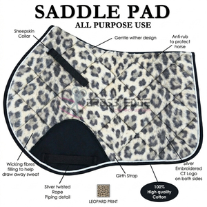 Almohadilla de montura personalizada para caballo, almohadillas de montura para equitación, almohadilla de montura ecuestre, conjunto de equipo ecuestre a juego para carreras de caballos - Product Image 2