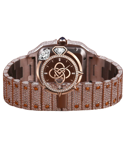 Montre pour homme entièrement sertie de diamants Moissanite, bracelet de luxe glacé - Product Image 4