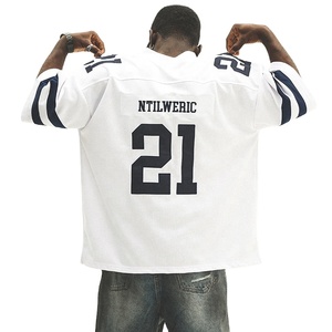 Camiseta Deportiva Personalizada de Alta Calidad para Hombre, 100% Poliéster, Cuello en V, Estilo Holgado, Conjuntos de Uniformes de Fútbol, Color y Logotipo Personalizables, Pedido Mínimo de 20 Conjuntos - Product Image 2