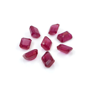 Rubis naturels de Bangkok, octogones calibrés 6x8mm, pierres précieuses de rubis naturelles facettées pour la fabrication de bijoux, prêtes à l'emploi - Product Image 5