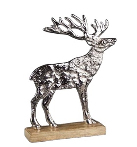 Aluminum Reindeer High Quality <b>Table</b> <b>Top</b> Christmas Artware Home <b>Decor</b> <b>Top</b> Seller Nickel Finish - Product Image 1