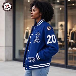 Zeta Phi Beta Sorority Women's Cropped Motorcycle <b>Jacket</b> Embroidered Letterman Style Woolen Body Windproof <b>Quilted</b> Solid <b>Pattern</b> - Product Image 3