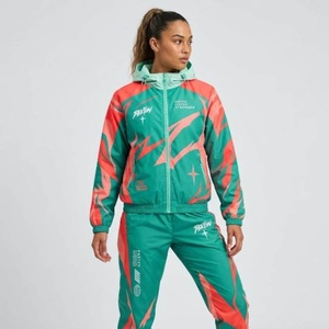 Chándal Unisex con Capucha, Manga Larga, Estampado Degradado, Transpirable, Estilo Urbano, Corte Regular, Cierre de Cremallera, Poliéster, Deportivo - Product Image 3