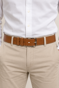 Cinturones de Cuero Genuino de Primera Calidad al por Mayor, Cinturones para Hombre con Hebilla Personalizada, Fabricación OEM ODM, Marca Privada Divine International - Product Image 6