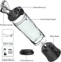 Blender portable, format individuel, tasse de 20 oz avec 6 lames pour les smoothies et les milkshakes