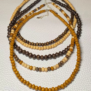 Handmade Wooden <b>Necklace</b> for Women Natural Wood Pendant Jewelry <b>Boho</b> Ethnic Stylish Neckpiece Gift - Product Image 1