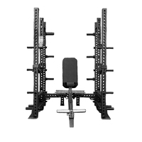 Banc de musculation professionnel robuste et réglable, inclinable et plat, pour presse à épaules, capacité 1000 lb