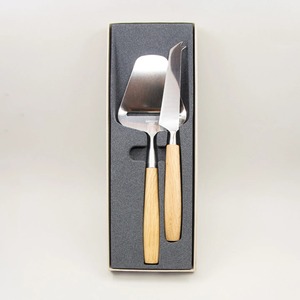 Minimalist Cheese Knife Set With Plastic Handles Matte Finish Party Use Elegant Stainless Steel Cheese Knife Set With Decorative - Product Image 5