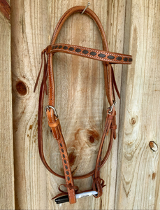 Harnais de tête en cuir pour cheval occidental, collier de tête, bride, têtière en nylon synthétique PP DD, cuir suédé, cuir de vache - Product Image 4