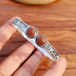 Top Selling Handmade Brass <b>Silver</b> Plated <b>Cuff</b> Bangles Perfect for Wedding or Engagement and Gift Available at Export Price - Product Image 3