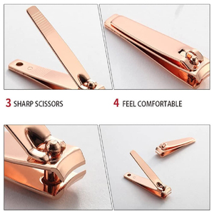 Cortauñas Profesional de Acero Inoxidable Curvo para Uñas de Dedos de Manos y Pies, Uñas Gruesas, Apertura de Mandíbula Ancha, Cuchillas Duraderas, Logotipo Personalizado - Product Image 5