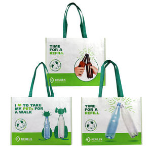 Sac de shopping fonctionnel en sangle recyclée avec fermeture éclair, épaule personnalisée, plastique Vietnam, non tissé PP RPET - Product Image 6