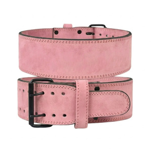 Cinturón Profesional de Cuero de Gamuza para Levantamiento de Pesas, Powerlifting y Fisicoculturismo, con Hebilla de Doble Punta, en Venta - Product Image 1