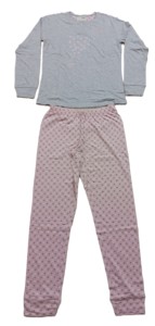 Ensemble deux pièces pour femmes, t-shirt à manches longues en jersey de coton à imprimé animal et pantalon décontracté - Product Image 4