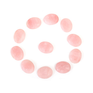 Opale rose naturelle, cabochon plat, pierre polie, pour la fabrication de bijoux, vente en gros, fabricant indien, haute qualité - Product Image 1