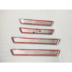 Plaque <span class=keywords><strong>de</strong></span> <span class=keywords><strong>seuil</strong></span> <span class=keywords><strong>de</strong></span> <span class=keywords><strong>porte</strong></span> extérieure en acier inoxydable, protection <span class=keywords><strong>de</strong></span> <span class=keywords><strong>seuil</strong></span> extérieur pour Toyota Fortuner 2015-2019, bande <span class=keywords><strong>de</strong></span> protection anti-rayures - Product Image 6