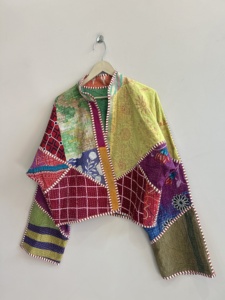 Lot de vestes Kantha vintage réversibles pour femmes, manteaux brodés, vestes Suzani - Product Image 4