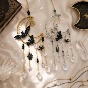 Horror Theme Sun Catcher Metal And Crystal Hanging Decor For Halloween Party Home <b>Window</b> Spooky Gothic <b>Light</b> Catching Art Piece - Product Image 6