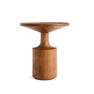 Modern Wooden Coffee <b>Table</b> With Tapered Base Handmade Midcentury Living Room Furniture <b>Side</b> Accent <b>Table</b> Placed Next <b>Sofa</b> Decor - Product Image 1