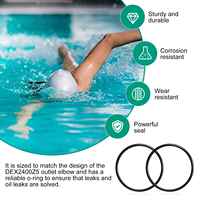 Joint torique DEX2400Z5 compatible avec le coude de sortie Hayward pour les filtres Micro-Clear, Pro-Grid DE et les filtres à cartouche Swim-Clear, HCF