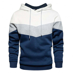 Sweat-shirt à col rond pour homme, coupe classique, tissu polaire, 100% coton, vêtements décontractés d'hiver, blanc, gris, bleu, écologique, respirant - Product Image 1