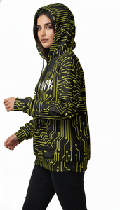 Sudadera con Capucha Unisex Extra Grande de Inspiración Urbana con Estampado de Sublimación Completo para Marcas de Moda Urbana - Product Image 4