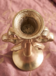 Modern Taper Candle <b>Holder</b> <b>Bow</b> Knot Design Eco-Friendly Durable Handmade Gold Color Metal Home Decoration Wedding Easter - Product Image 5