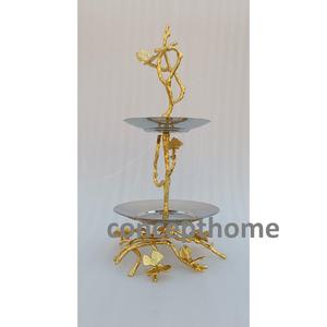 Soporte de metal de lujo para pasteles con acabado pulido, ideal para fiestas de alta gama, celebraciones especiales y decoraciones de eventos en hoteles. - Product Image 6