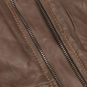 Chaqueta de Cuero Genuino para Hombre, Estilo Motociclista, Informal, para Invierno, Suave, Duradera, Cómoda, Abrigo de Moda Urbana - Product Image 6