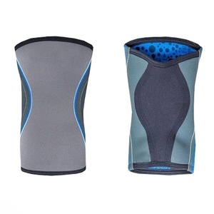 Support de coude en néoprène unisexe avec fermeture auto-agrippante, séchage rapide, compression, protection sportive toutes saisons, gris bleu - Product Image 1