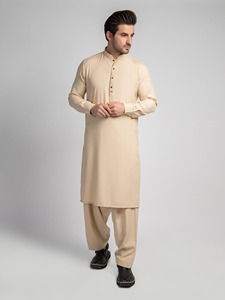 Elegante Shalwar Kameez Tradicional Indio de Algodón de Alta Calidad para Hombre |   Ropa para Fiestas y Eventos de Boda Sin Arrugas - Product Image 1