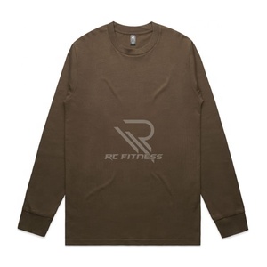เสื้อสเวตเชิ้ตคอกลมผ้าฝ้ายพิมพ์โลโก้ตามสั่งขายส่งสำหรับผู้ชาย - Product Image 1