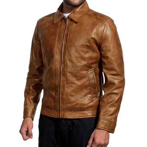 Custom Design Men Genuine <b>Leather</b> <b>Jacket</b> Motorcycle Biker Style Cowhide <b>Winter</b> Warm <b>Jacket</b> Wholesale Factory - Product Image 6