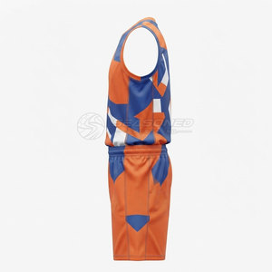 Tenue de basketball classique en polyester haute performance, légère, respirante, coupe flexible, couleur et taille personnalisables, en promotion en ligne - Product Image 4
