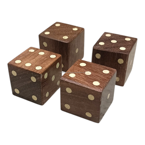 Dados de Madera Natural Sólida Hechos a Mano de 25 mm para Juegos de Mesa, Actividades Educativas y Juegos de Fiesta - Product Image 1