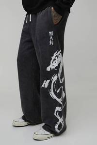 Jogging personnalisés pour hommes imprimés DTF, mélange de coton, pantalons de survêtement de qualité supérieure, tissu respirant et doux, fabrication OEM et ODM - Product Image 3
