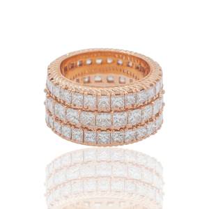 Top Selling Moissanite Diamond Hip Hop <b>Ring</b> VVS Brilliance <b>Iced</b> Out Statement Jewelry for Parties Events Available for Sale - Product Image 3