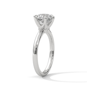 Elegant Design 14k Rose Gold Engagement <b>Ring</b> Classic Proposal <b>Ring</b> With Round Cut Moissanite Diamond Wedding Jewelry Gift - Product Image 3