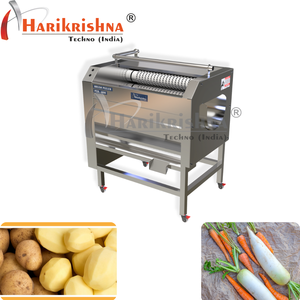 Peladora de Frutas Harikrishna Brush Peeler PEB-800 de Acero Inoxidable para Plantas de Procesamiento de Alimentos, Fabricada en India - Product Image 2