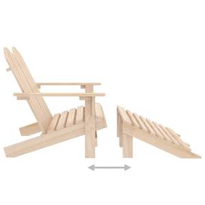 Silla de Jardín de Madera de Abeto Maciza para 2 Personas, Madera Natural con Característica Desmontable - Product Image 5