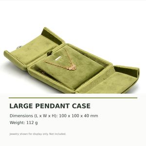 Estuche de Viaje de Terciopelo de Lujo para Joyas, Caja de Almacenamiento Portátil para Anillos, Collares y Colgantes, Bolsa Organizadora de Joyas Suave, Embalaje para Regalo - Product Image 6