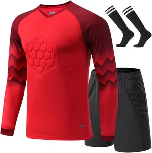 Ensemble de maillot de football vert et noir pour homme, col en V, short, chaussettes, tissu respirant, 100% polyester, impression sublimée, coupe classique - Product Image 6