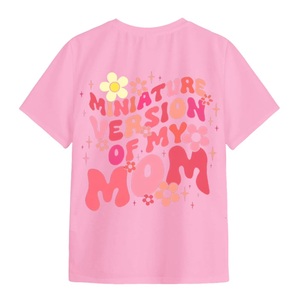Camiseta de Manga Corta con Estampado Elegante para Niñas, Uso Diario, Cuello Redondo, 100% Algodón, Transpirable, Calidad Premium, Ecológica - Product Image 4