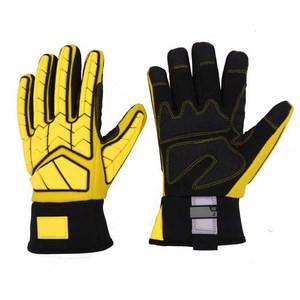 Gants de sécurité résistants aux chocs, en cuir synthétique, doublure en polaire, orange, TPR, pour mécaniciens, usage industriel - Product Image 5