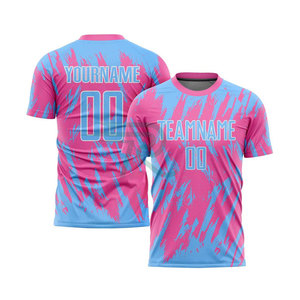 เสื้อฟุตบอลแขนสั้นไซส์ใหญ่สำหรับผู้ชาย ออกแบบเองได้ตามต้องการ ผลิตตามสั่ง พร้อมบริการสกรีนลายแบบซับลิเมชั่น - Product Image 4