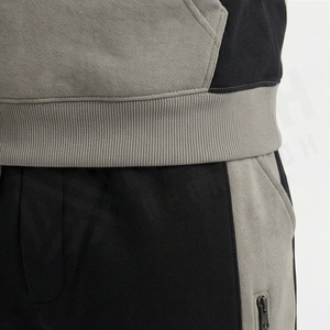Ensemble de survêtement à capuche pour homme, color block, décontracté, sportswear, manches longues, avec cordon de serrage et poches, coupe classique, pour l'automne - Product Image 5