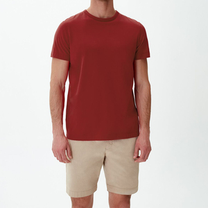 T-shirt en mélange polyester-coton CVC 60/40 de qualité professionnelle, étiquette détachable, impression à la demande (POD), vêtement vierge pour usine de confection - Product Image 1