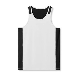 Débardeur Homme Longline Slim Fit en Maille Polyester Spandex Extensible Confortable et Tendance avec Motif à Panneaux Uni - Product Image 3